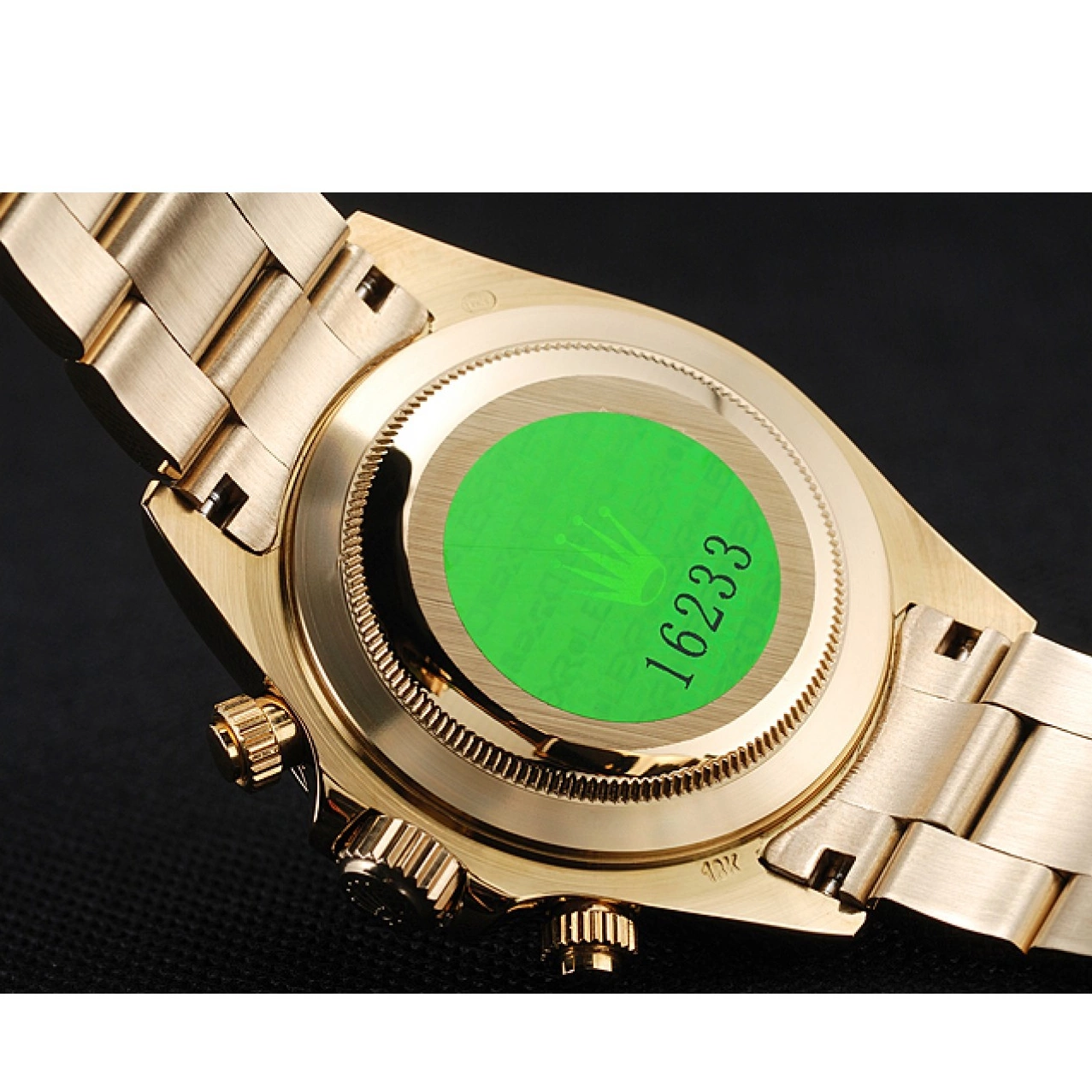 Good copy rolex watches Rolex Cosmograph Green Dial Bracelet Daytona And Case Gold 1454244 0514